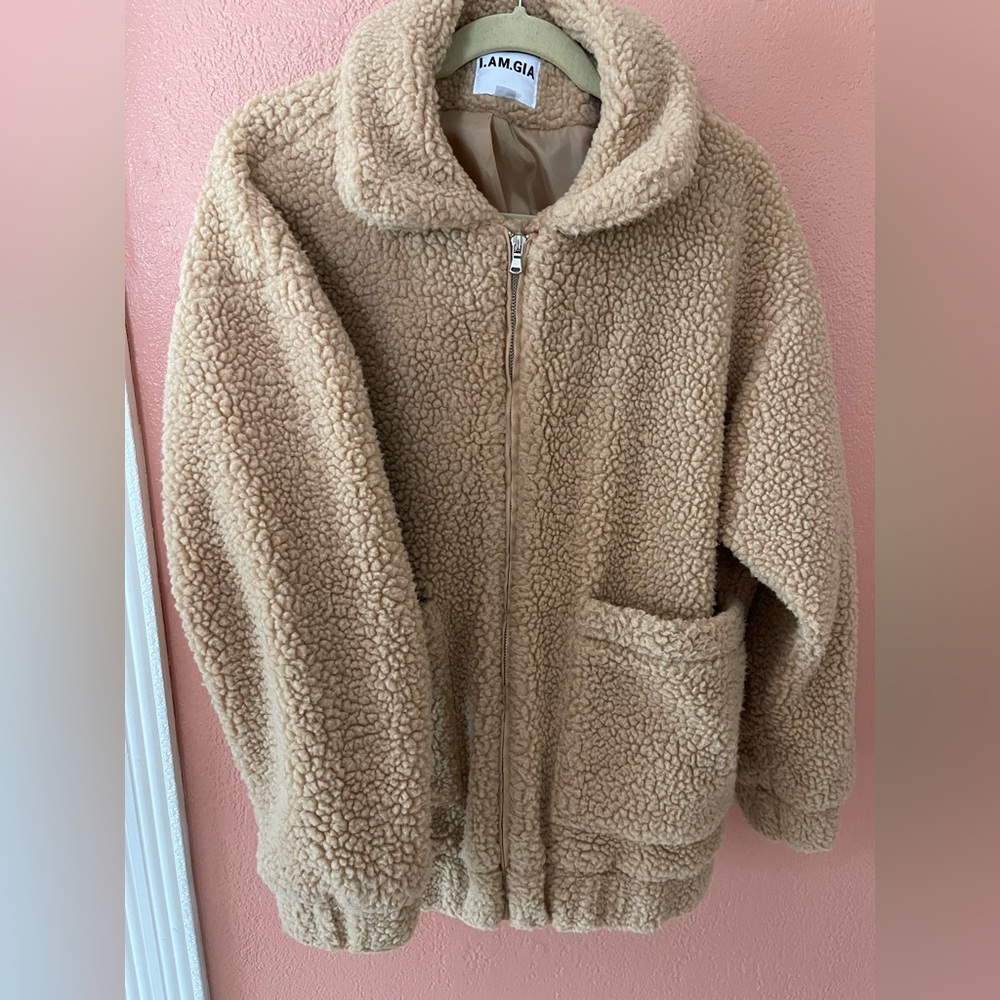 I.AM.GIA Tan Sherpa Jacket